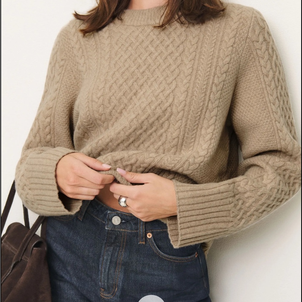 Reformation Cable Knit sweater XL NWT